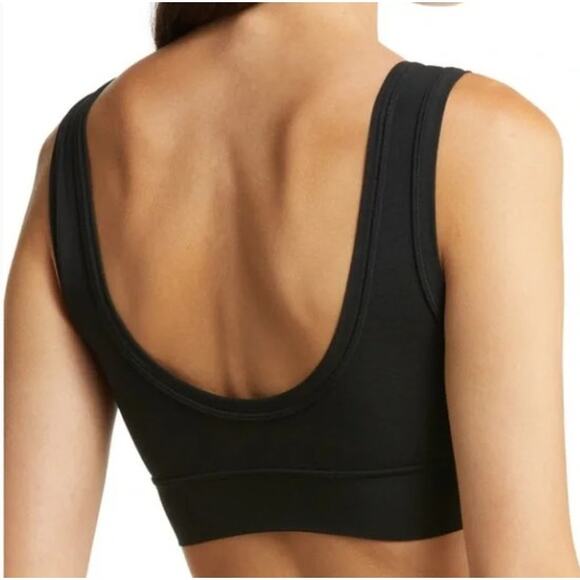 SKIMS Womens Size Small Fits Everybody Scoop Neck Bralette Mesh Onyx Comfort NWT - Picture 2 of 5